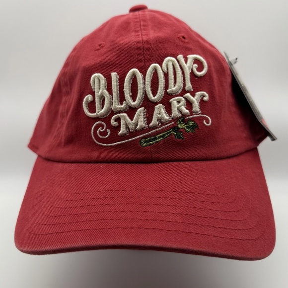 America Needle Accessories - American Needle Bloody Mary Embroidered Red Adjustable Baseball Cap Hat